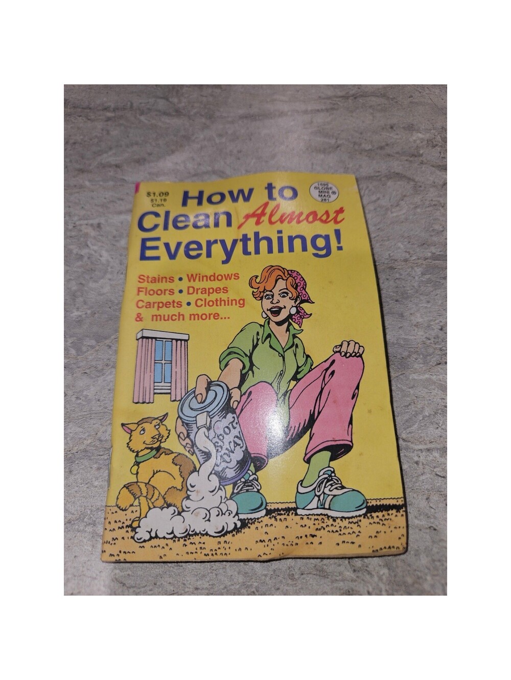 Vintage 1995 How to Clean Almost Everything Globe Mini Mag 281 Pocket Guide Book